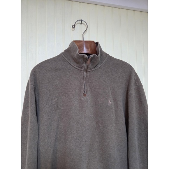 Polo Ralph Lauren Other - Polo Ralph Lauren Sweater Mens 2XL Brown Quarter Zip Pullover Long Sleeve Casual